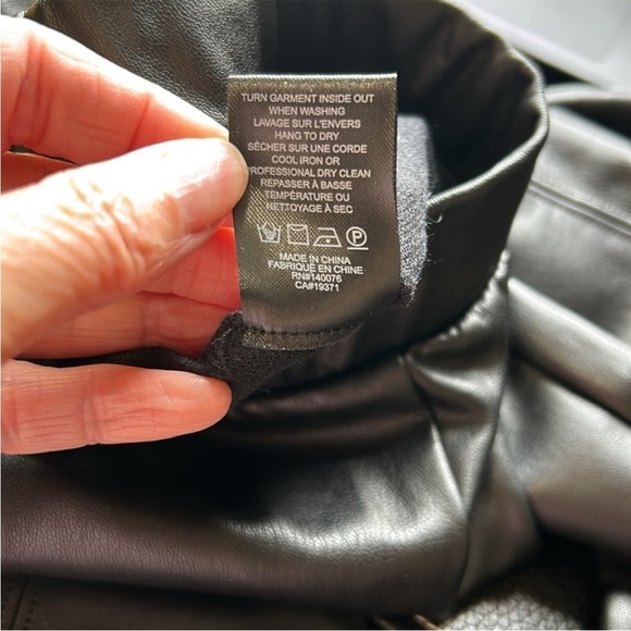 Generation Love Pant ZAYLA VEGAN LEATHER LEGGINGS Flare Leg Black Size S NEW - Picture 12 of 16
